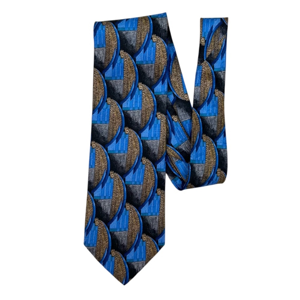 Ermenegildo Zenga Geometric Silk Tie